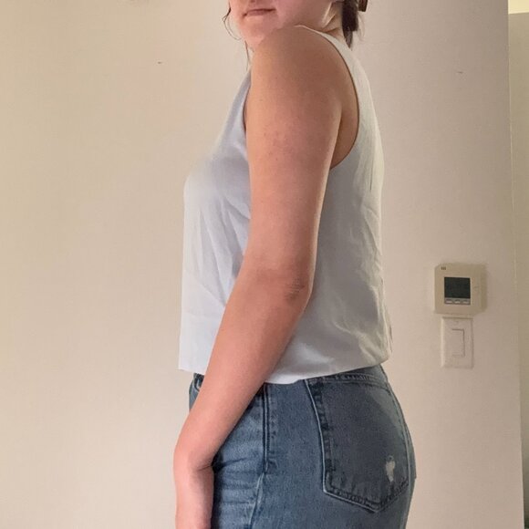 ARITZIA Babaton - Light Blue Blouse (Size M) - Picture 4 of 6